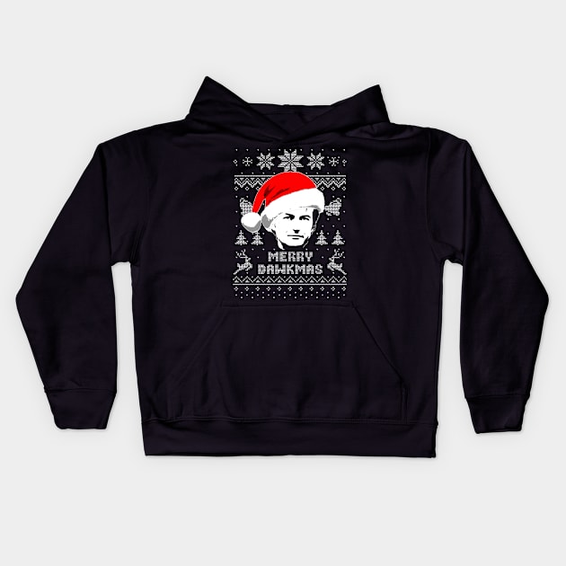 Richard Dawkins Merry Dawkmas Kids Hoodie by Nerd_art